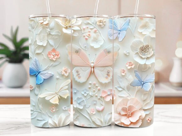 3D Bee Butterfly Tumbler Wraps Review