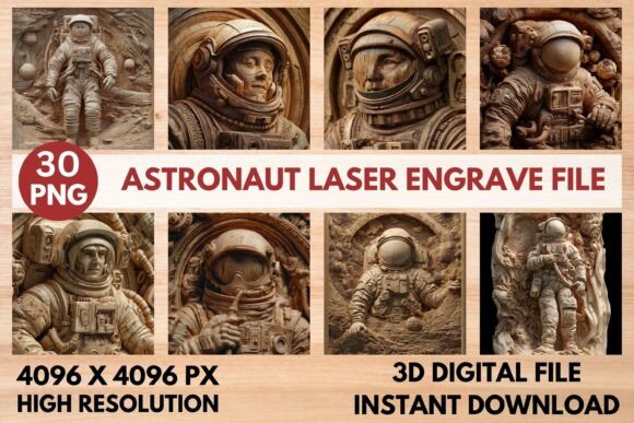 Astronaut Laser Engrave File Review