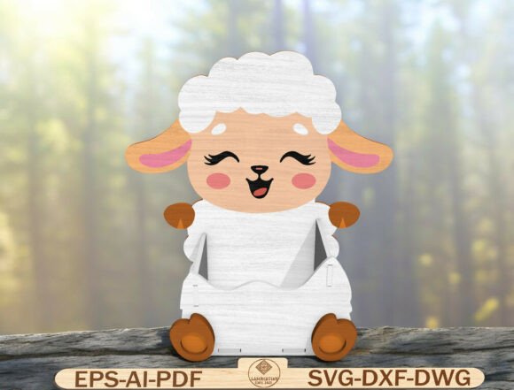 Cute Easter Lamb Decor Laser Cut File for Spring Amp Projects