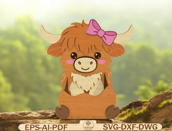 Cute Highland Cow Laser Cut File: Wall Decor & Crafting Review