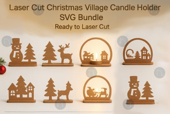Laser Cut Christmas Village SVG Bundle Review