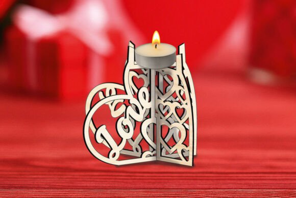Love Candle Holder Laser SVG Valentine Review