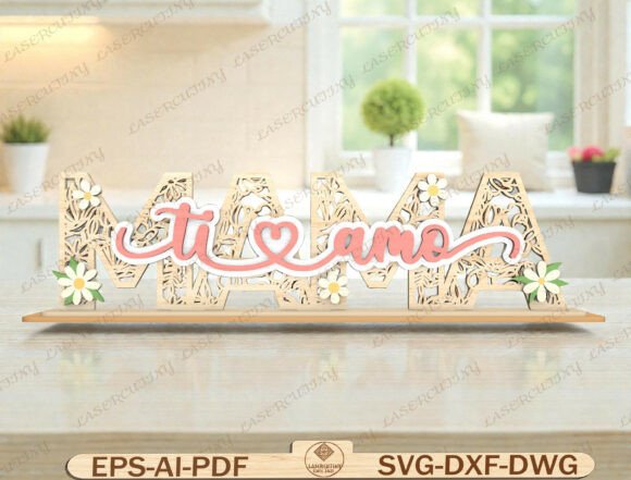 Mama Ti Amo Floral SVG Sign Review