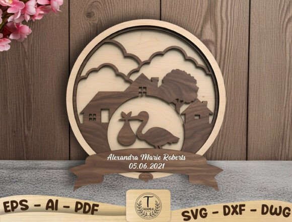 Nursery Decor Glowforge XTool CNC: Laser Cutting Birthday Assets