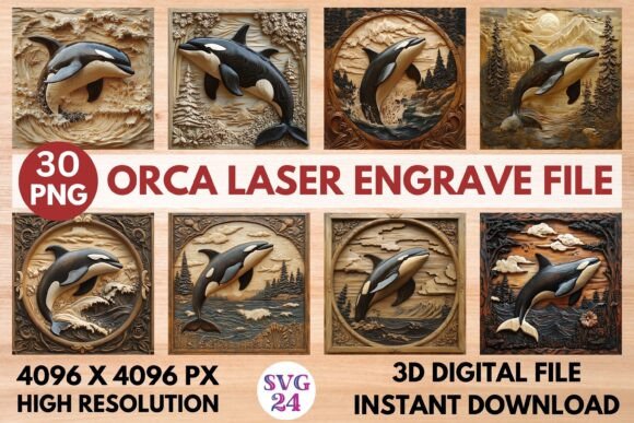 Orca Laser Engrave File: Graphics for Laser Engraving Projects