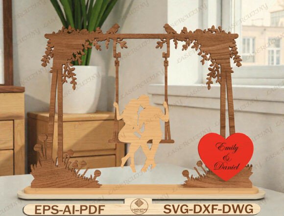 Personalized Wedding Gift Laser Cut File Graphics & Templates Review